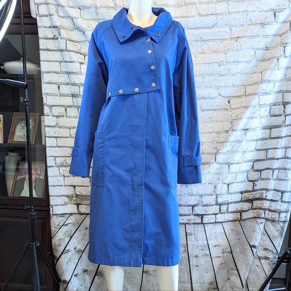 80s J Gallery "Snappy" Trench Coat FIRM PRICE! - Picture 5 of 13